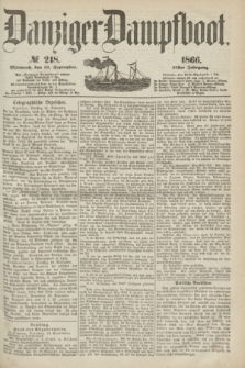 Danziger Dampfboot. Jg.37, № 218 (19 September 1866)