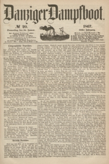 Danziger Dampfboot. Jg.38, № 20 (24 Januar 1867)