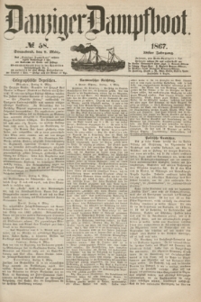 Danziger Dampfboot. Jg.38, № 58 (9 März 1867)