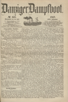 Danziger Dampfboot. Jg.38, № 158 (10 Juli 1867)