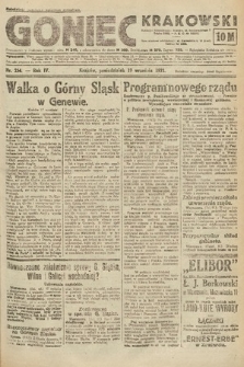 Goniec Krakowski. 1921, nr 254