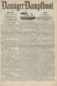 Danziger Dampfboot. Jg.38, № 198 (26 August 1867)
