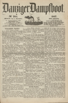 Danziger Dampfboot. Jg.38, № 206 (4 September 1867)