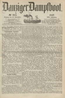 Danziger Dampfboot. Jg.38, № 223 (24 September 1867)