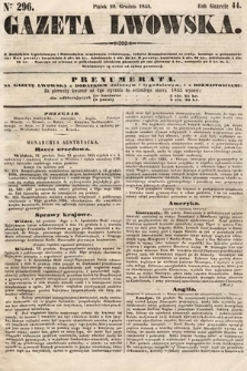 Gazeta Lwowska. 1854, nr 296