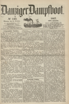 Danziger Dampfboot. Jg.38, № 240 (14 October 1867)