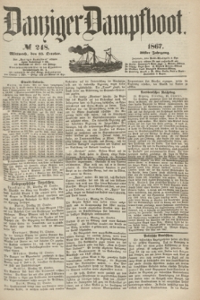 Danziger Dampfboot. Jg.38, № 248 (23 October 1867)