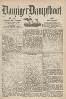 Danziger Dampfboot. Jg.38, № 263 (9 November 1867)