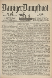 Danziger Dampfboot. Jg.38, № 272 (20 November 1867)