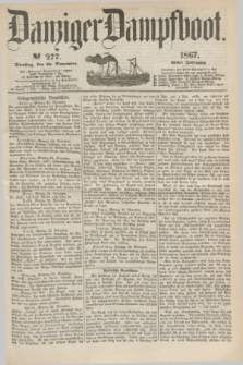 Danziger Dampfboot. Jg.38, № 277 (26 November 1867)