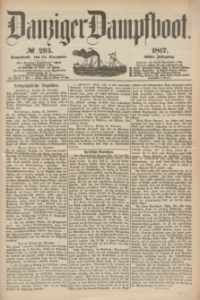 Danziger Dampfboot. Jg.38, № 293 (14 December 1867)