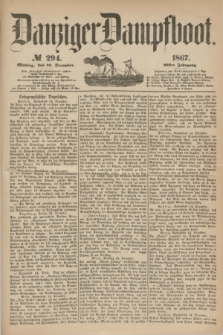 Danziger Dampfboot. Jg.38, № 294 (16 December 1867)