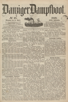 Danziger Dampfboot. Jg.39, № 98 (27 April 1868)