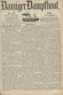 Danziger Dampfboot. Jg.39, № 144 (23 Juni 1868)