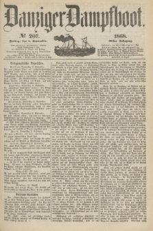 Danziger Dampfboot. Jg.39, № 207 (4 September 1868)