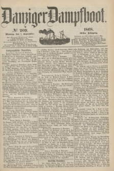 Danziger Dampfboot. Jg.39, № 209 (7 September 1868)