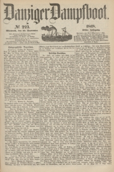 Danziger Dampfboot. Jg.39, № 223 (23 September 1868)