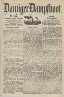 Danziger Dampfboot. Jg.39, № 266 (12 November 1868)