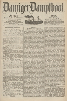 Danziger Dampfboot. Jg.39, № 274 (21 November 1868)