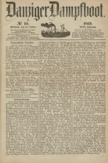 Danziger Dampfboot. Jg.40, № 10 (13 Januar 1869)