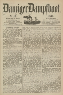 Danziger Dampfboot. Jg.40, № 12 (15 Januar 1869)
