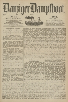 Danziger Dampfboot. Jg.40, № 14 (18 Januar 1869)