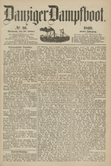 Danziger Dampfboot. Jg.40, № 16 (10 Januar 1869)