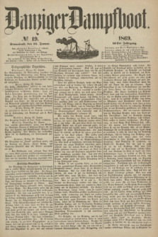 Danziger Dampfboot. Jg.40, № 19 (23 Januar 1869)