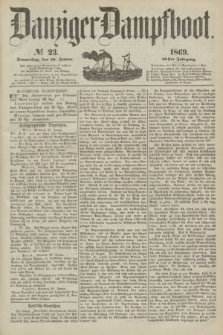 Danziger Dampfboot. Jg.40, № 23 (28 Januar 1869)