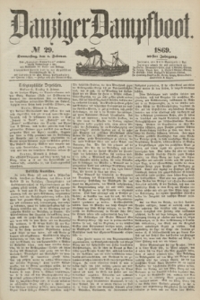 Danziger Dampfboot. Jg.40, № 29 (4 Februar 1869)