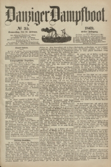 Danziger Dampfboot. Jg.40, № 35 (11 Februar 1869)