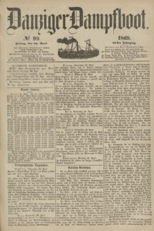 Danziger Dampfboot. Jg.40, № 99 (30 April 1869)