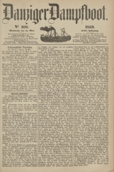 Danziger Dampfboot. Jg.40, № 108 (12 Mai 1869)