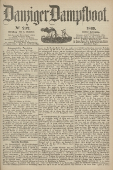 Danziger Dampfboot. Jg.40, № 232 (5 October 1869)