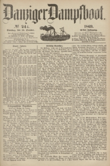 Danziger Dampfboot. Jg.40, № 244 (19 October 1869)