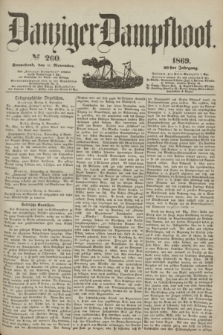 Danziger Dampfboot. Jg.40, № 260 (6 November 1869)