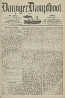 Danziger Dampfboot. Jg.40, № 266 (13 November 1869)