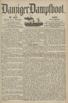 Danziger Dampfboot. Jg.40, № 267 (15 November 1869)