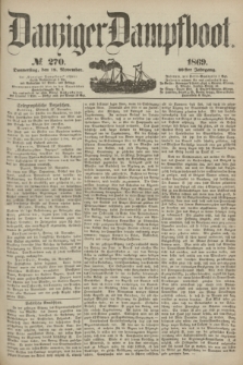 Danziger Dampfboot. Jg.40, № 270 (18 November 1869)