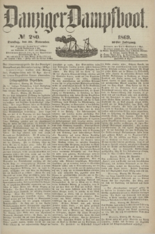Danziger Dampfboot. Jg.40, № 280 (30 November 1869)