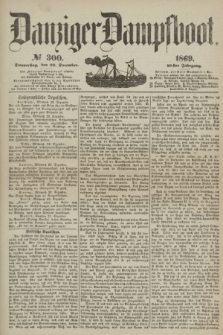 Danziger Dampfboot. Jg.40, № 300 (23 December 1869)