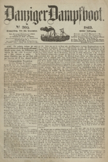 Danziger Dampfboot. Jg.40, № 305 (30 December 1869)