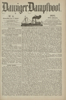 Danziger Dampfboot. Jg.41, № 4 (6 Januar 1870)