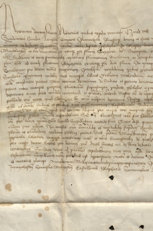 Dokument króla Kazimierza Wielkiego zawierający przywilej dla Falisława de Rzoslon na lokowanie wsi na prawie magdeburskim na obu brzegach rzeki zw. Brzozowa w ziemi sanockiej