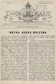 Dwór Marji : kwartalnik sodalicyjny : organ ogólnego Związku Sodalicji Pań Wiejskich w Polsce. 1934, nr 1 |PDF|