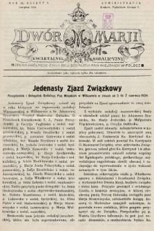 Dwór Marji : kwartalnik sodalicyjny : organ ogólnego Związku Sodalicji Pań Wiejskich w Polsce. 1934, nr 3 |PDF|