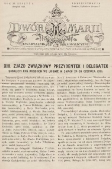 Dwór Marji : kwartalnik sodalicyjny : organ ogólnego Związku Sodalicji Pań Wiejskich w Polsce. 1936, nr 3 |PDF|