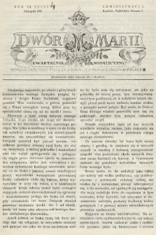 Dwór Marji : kwartalnik sodalicyjny : organ ogólnego Związku Sodalicji Pań Wiejskich w Polsce. 1937, nr 4 |PDF|