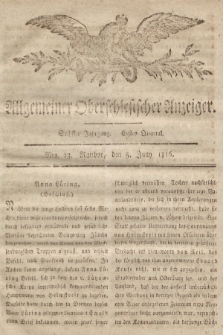 Allgemeiner Oberschlesischer Anzeiger : Blätter zur Besprechung und Förderung provinzieller Interessen zur Belehrung und Unterhaltung. 1816, nr 23 |PDF|