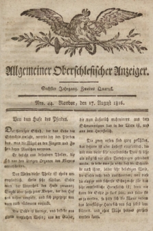 Allgemeiner Oberschlesischer Anzeiger : Blätter zur Besprechung und Förderung provinzieller Interessen zur Belehrung und Unterhaltung. 1816, nr 44 |PDF|